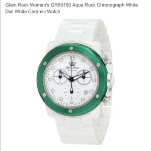 Glam Rock Aqua Ceramic Chronograph Watch